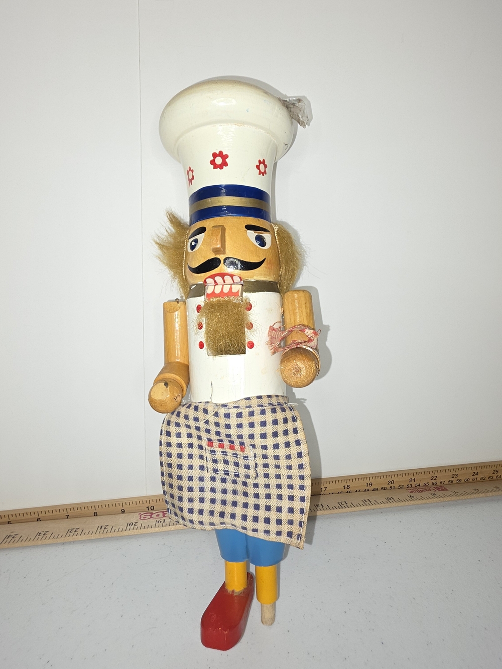 ✨ Vintage Steinbach "Head Chef" Wooden Nutcracker AS-IS ✨Authentic collectible